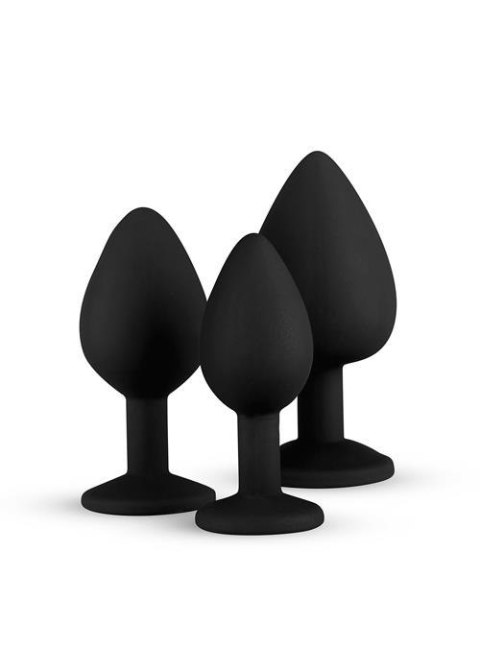 Plug-Diamond Plug Set-Black Easytoys