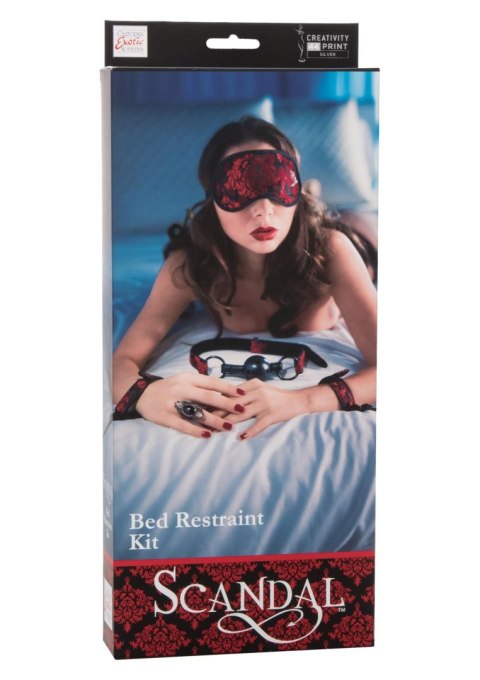 Scandal Bed Restraint Kit Black CalExotics
