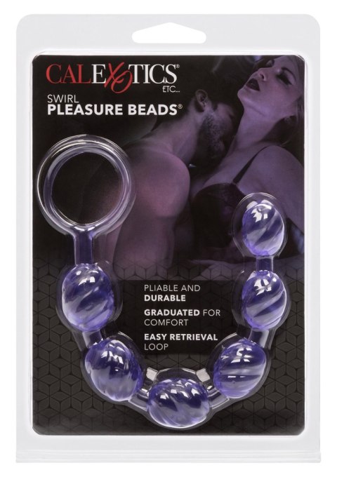 Swirl Pleasure Beads Purple CalExotics