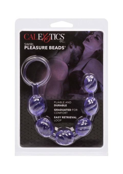 Swirl Pleasure Beads Purple CalExotics