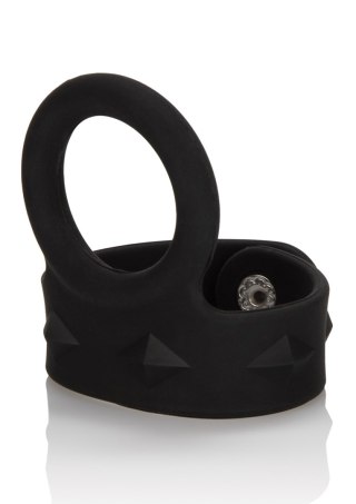 3-Snap Scrotum Ring - Medium Black CalExotics