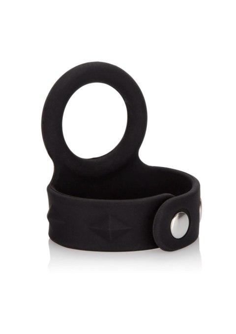 3-Snap Scrotum Ring - Medium Black CalExotics