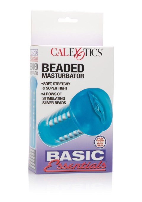 BasicEssentials Beaded Mastrub Blue CalExotics