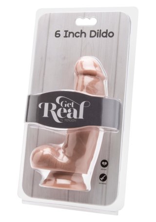Dildo 6 inch with Balls Light skin tone TOYJOY