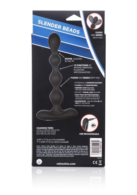 Eclipse Slender Beads Black CalExotics