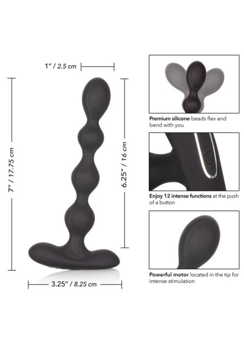 Eclipse Slender Beads Black CalExotics