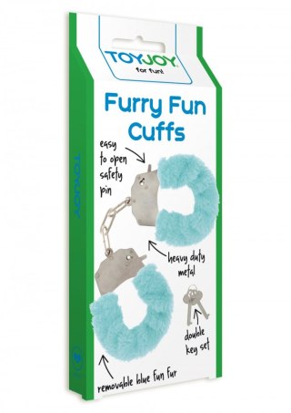 Furry Fun Cuffs Aqua TOYJOY