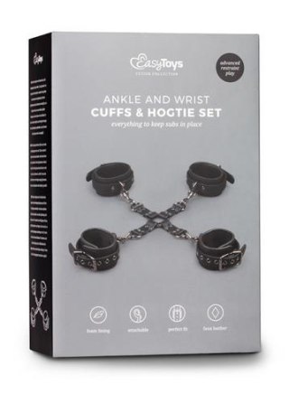 Kajdanki-Hogtie With Hand and Anklecuffs Easytoys