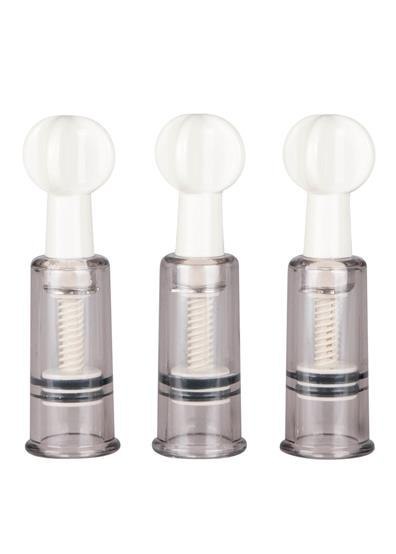 Pompka-Nipple & Clit Suckers 3pcs Easytoys