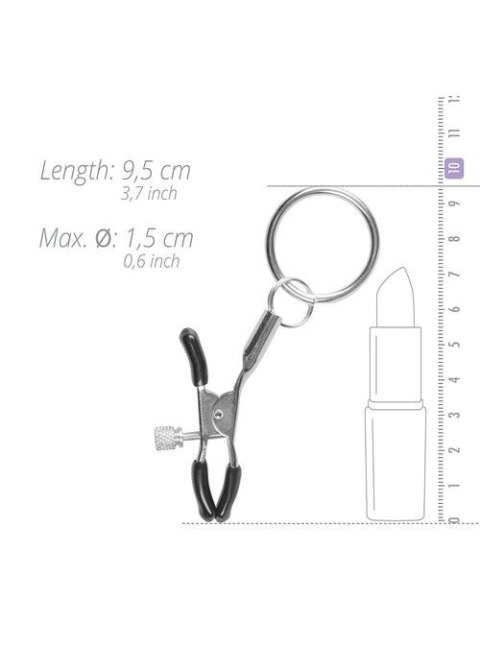 Stymulator-Metal Nipple Clamps With Ring Easytoys