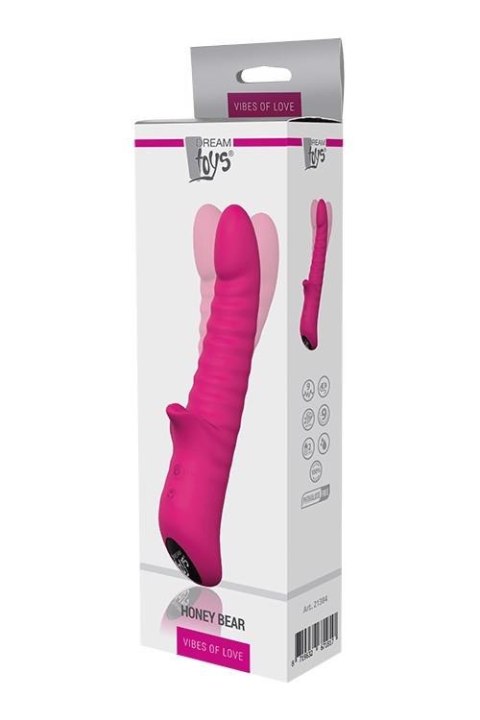 VIBES OF LOVE HONEY BEAR MAGENTA Dream Toys