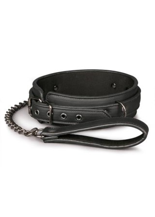 Wiązania-Fetish collar with leash Easytoys