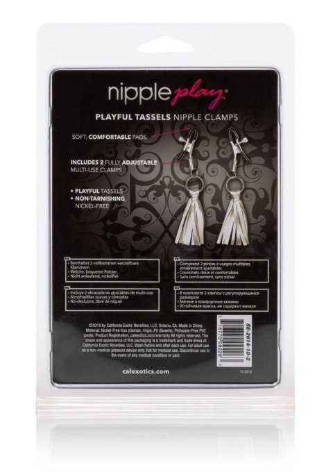 Playful Tassels Nipple Clamps Silver CalExotics