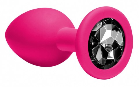 Plug-Anal Plug Emotions Cutie Medium Pink dark black crystal Lola Toys
