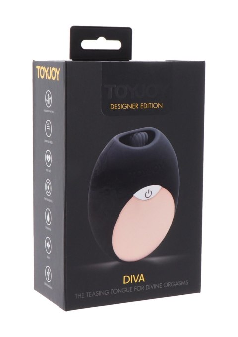 Diva Mini Tongue Black TOYJOY