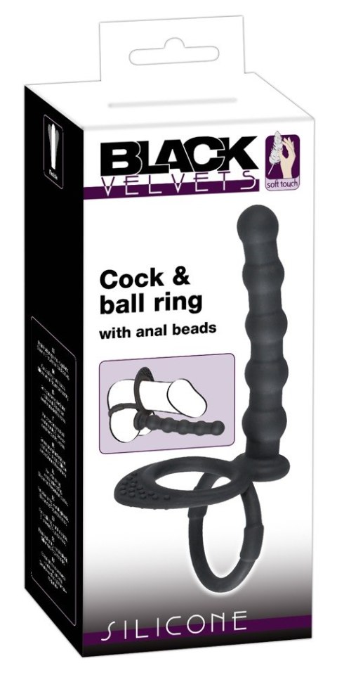 Black Velvets Cock & ball ring Black Velvets