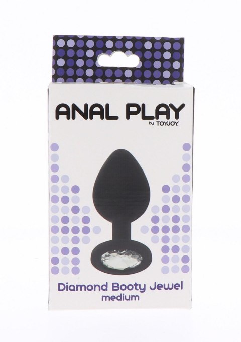 Diamond Booty Jewel Medium Black TOYJOY