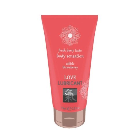Żel- SHIATSU Love lubricant edible STRAWBERRY Hot