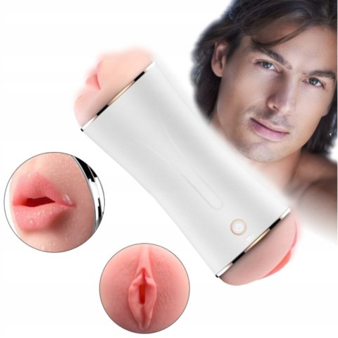 Masturbator - B - Series - Vibrating Masturbation Cup USB 10 function + Interactive Function / Double Ends B - Series Fox