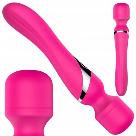 Stymulator - B - Series - Silicone Dual Massager Pulsator USB 7+7 Function (Pink) B - Series Fox