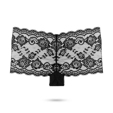 Vibrating BoyShort black Easytoys