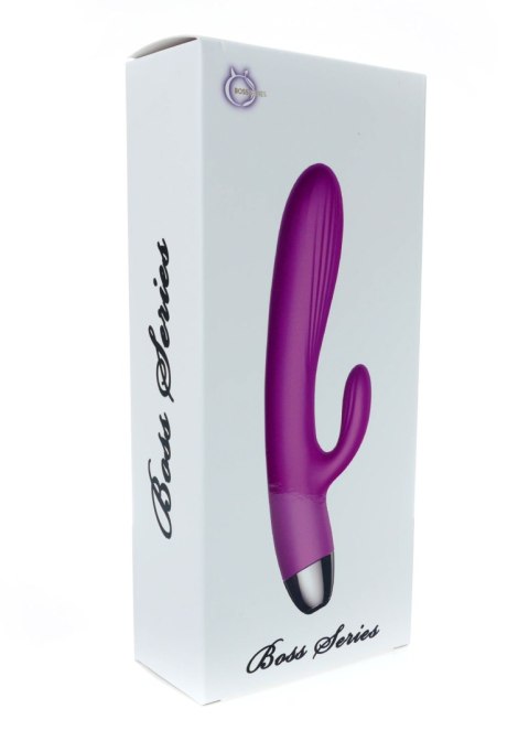 Wibrator-Silicone Vibrator and Pulsator Purple USB 7+7 Function / Heating B - Series Fox