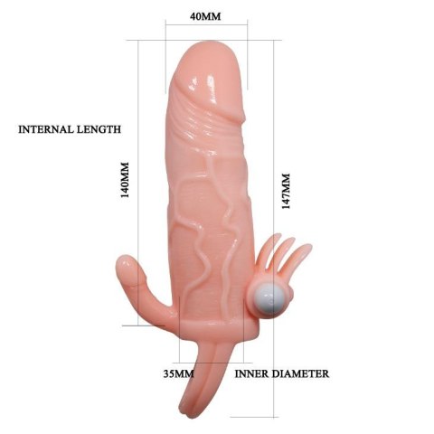 BAILE - BRAVE MAN SKIN 6,69"" MULTI-SPEED vibration BAILE