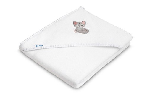 OKRYCIE KĄPIELOWE FROTTE 100X100 WILK BIAŁY