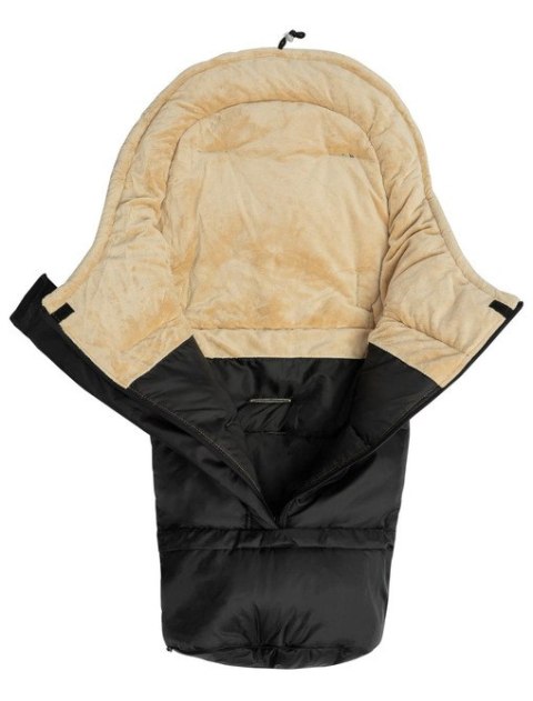 ŚPIWOREK COMBI 3w1 MINKY BLACK/BEIGE