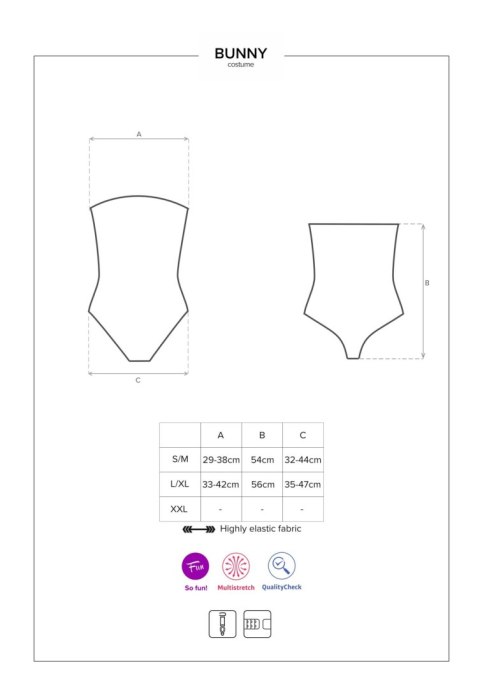 Bielizna-Bunny costume L/XL Obsessive