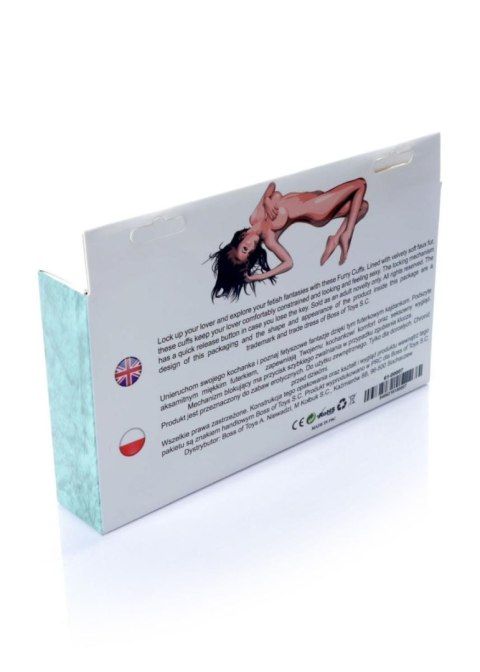 Kajdanki Fetish B - Series- Furry Cuffs Blue Fetish B - Series