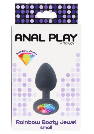 Rainbow Booty Jewel Small Black TOYJOY