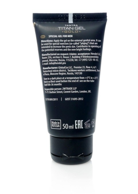 Żel/sprej-Titan GEL GOLD 50ml.( ORGINAL ) Hendel