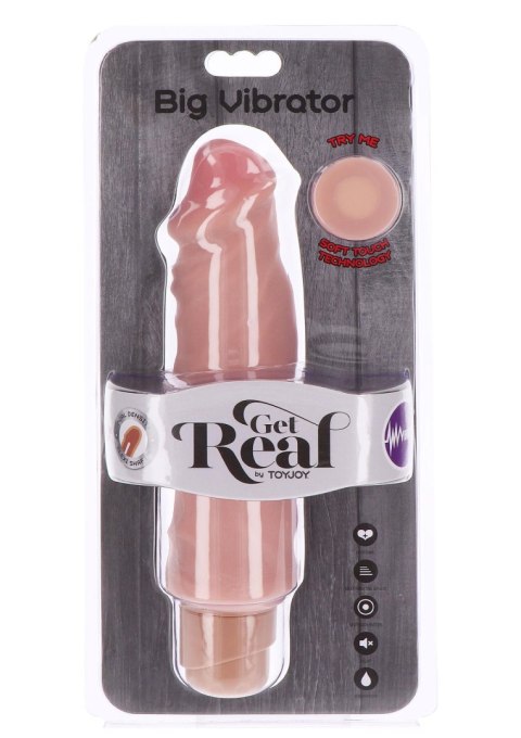 Dual Density Big Vibrator 9in. Light skin tone TOYJOY