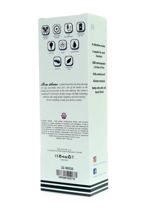 Stymulator-Rechargeable Power Wand - Pink B - Series Magic