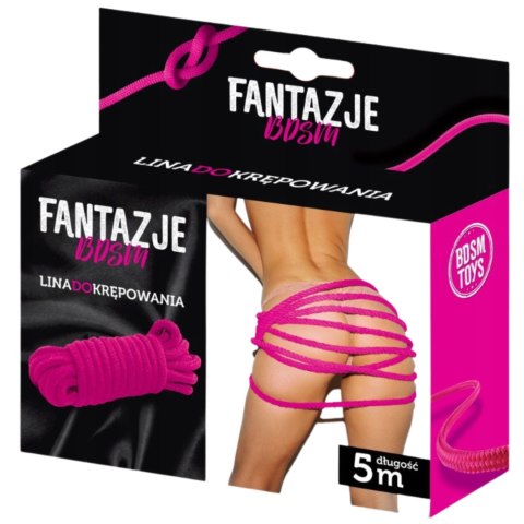 Linki - Fantazje BDSM Lina do krępowania Różowe Grammi