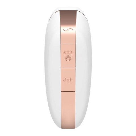 Wibrator - Love Triangle Air Pulse Stimulator + Vibration White Satisfyer
