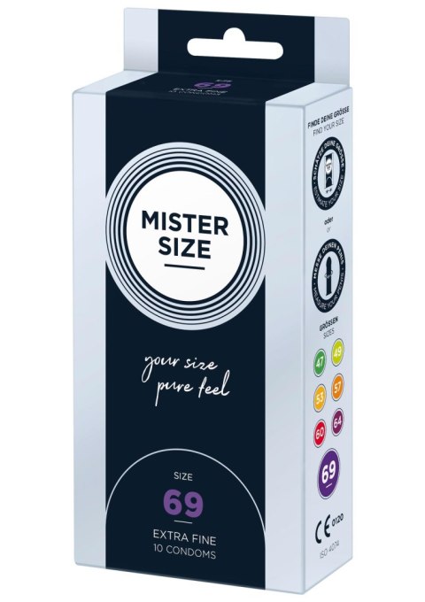 MISTER SIZE 69mm Condoms 10pcs Natural Mister Size