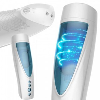 Masturbator-Vibrating, Rotating and Flashing Masturbation USB 10+10 Function / Talk Mode B - Series Fox