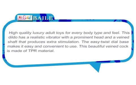BAILE - BOB Vibrating Sofy Skin 22,5 cm BAILE