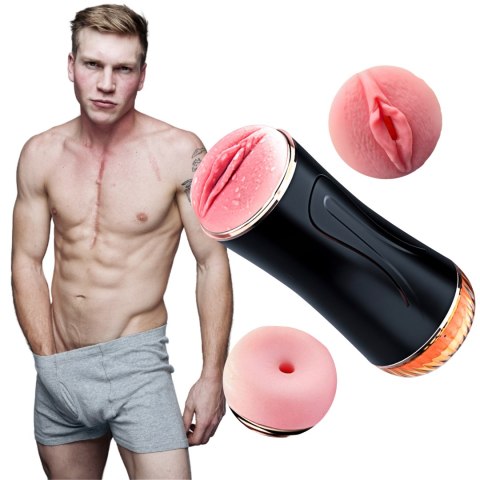 Masturbator-Vibrating Masturbation Cup USB 7 function + Interactive Function / Double Ends B - Series Fox