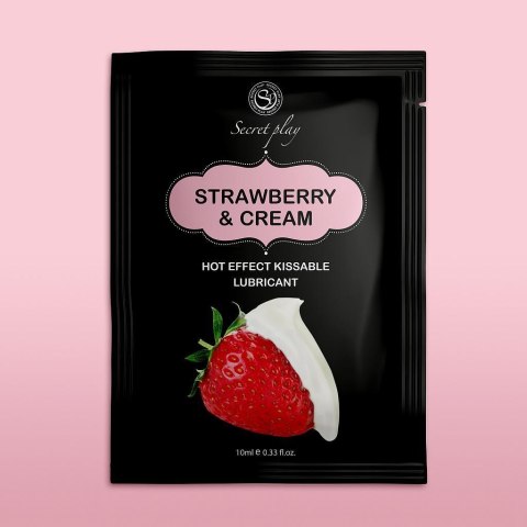 STRAWBERRY & CREAM HOT EFFECT LUBE 10 ML Secret Play