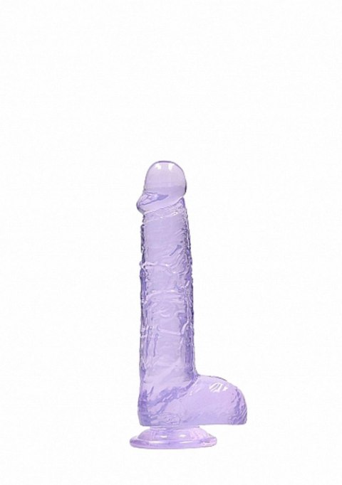 6"" / 15 cm Realistic Dildo With Balls - Purple RealRock