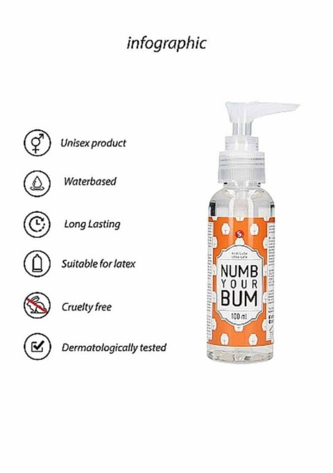 Anal Lube - Numb Your Bum - 100 ml S-Line