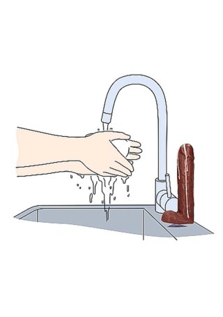 Mydło- Dicky Soap With Balls - Cum Covered - Brown S-Line