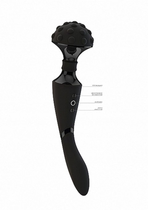 Stymulator- Shiatsu Bendable Massager Wand - Black Vive