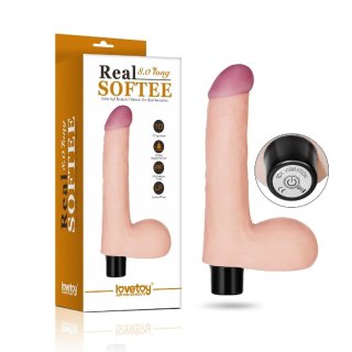 8"" REAL SOFTEE Vibrating Dildo Lovetoy