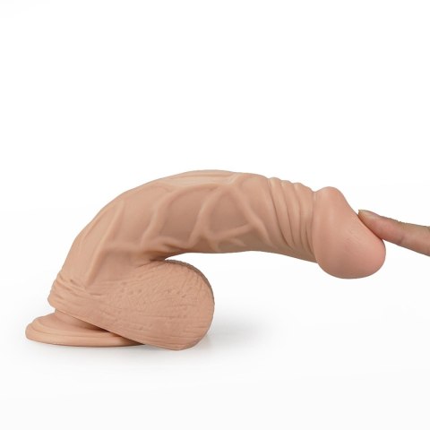9"" Real Extreme Vibrating Dildo Flesh Lovetoy