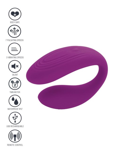 Bound Love Couples Vibrator Purple Xocoon
