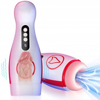Masturbator - Vibrating Masturbation Cup , 7 Suction Power, 7 Vibration Setting B - Series Fox